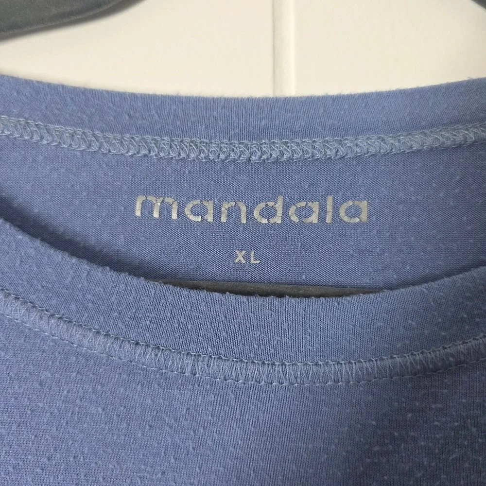 Mandala Scrub Set 3pc Blue Equa-Tek Jogger Pants XL 2XL Top Long Sleeve Tee XL
